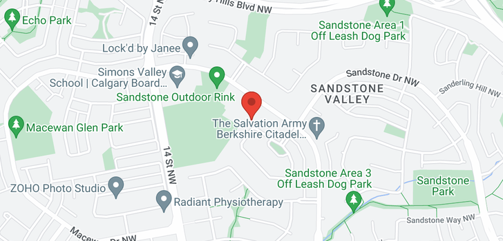 map of 52 SANDRINGHAM CL NW
